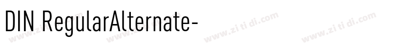 DIN RegularAlternate字体转换